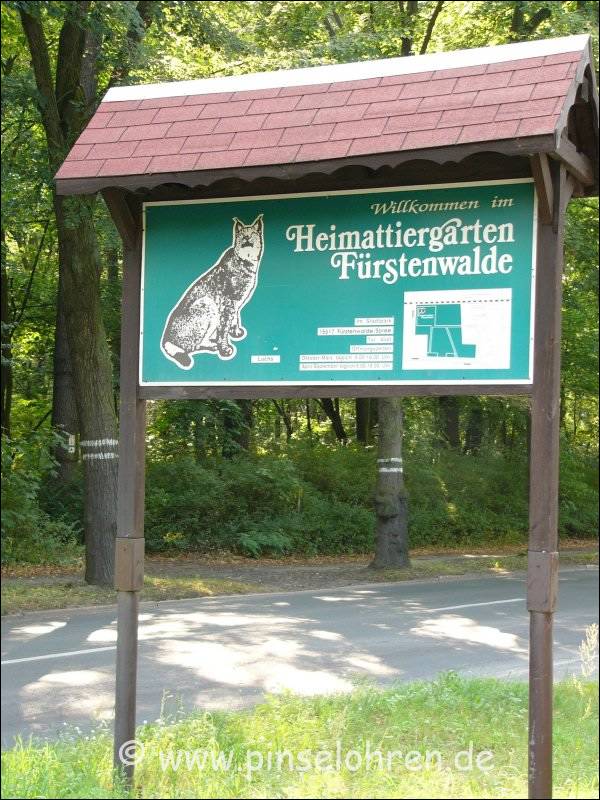 Eingangstafel zum Tiergarten